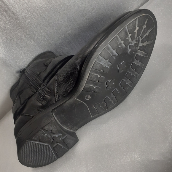 Ankle Boot, Moto Boot, Biker boot, 100% LEATHER inside and out Low heel Full Zip - Picture 7 of 11